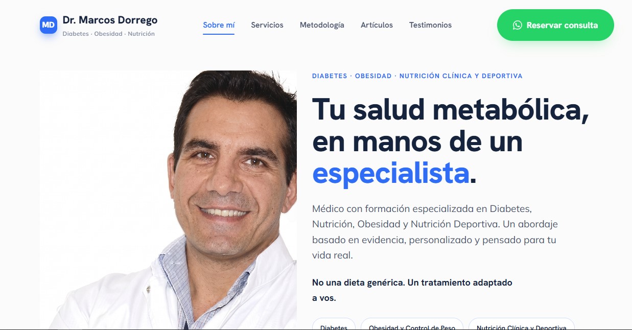 Sitio web del Dr. Marcos Dorrego
