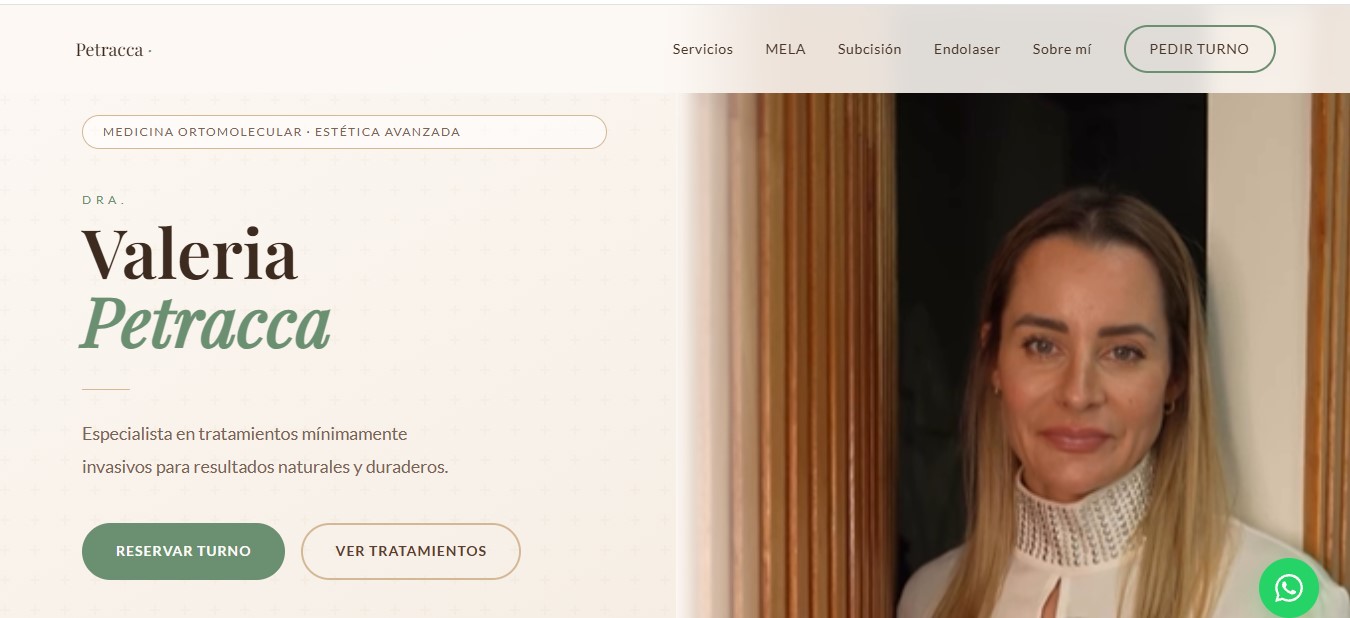 Sitio web de la Dra. Valeria Petracca